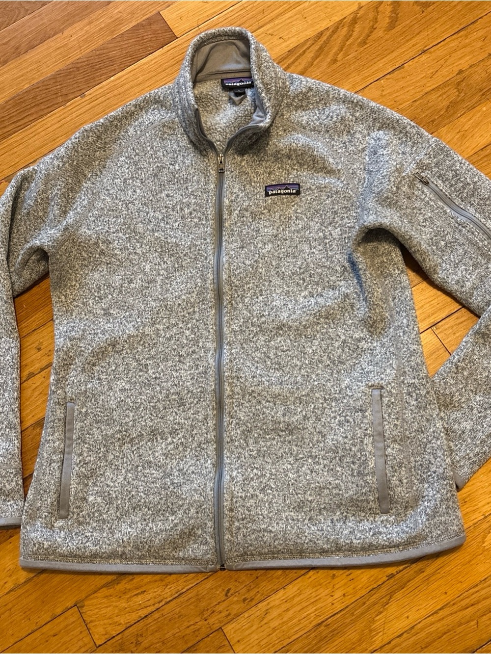 Patagonia Better Sweater Women’s Large Gray Full Zip Fleece Outdoor Base Layer